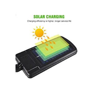1 Adet Uzaktan Kumandalı Hareket Sensörlü 3 Modlu 120 Cob Ledli 6 Bölmeli Solar Lamba