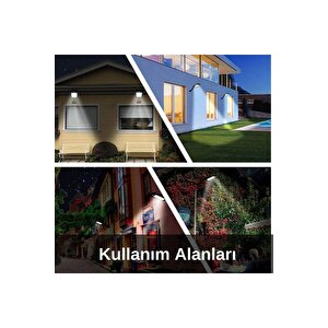 1 Adet Solar Bahçe Aydınlatma 120 Cob Led Güneş Enerjili 3 Modlu Hareket Sensörlü Güneş Enerjili