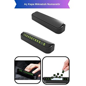 Araç Torpido Üstü Aç Kapa Numaratör Telefon Cam Kartı Parktel