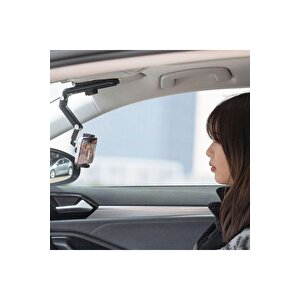 Araç Telefon Tutacağı, 360 Dönebilen Dikiz Aynası/masa/mutfak Araba Montajı, Ayarlanabilir Kollu