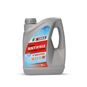 Organik Kırmızı Antifriz -56 Derece 3 Litre