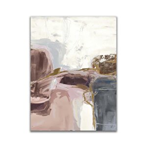 Pink Üçlü Set Yağlı Boya Dokulu Tablo Çerçevesiz 100x150 cm