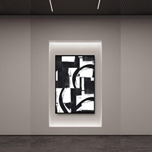 Branco Yağlı Boya Dokulu Tablo Gold Çerçeve 100x150 cm