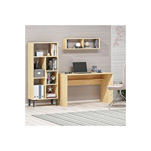 Collegedh Çalişma Masasi + Ki̇taplik Takim Safi̇rmeşe Meşe