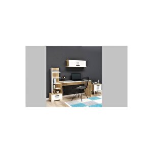 Asi̇modh Çocuk Genç Odasi Takimi (p-t-h-l-b) Safi̇rmeşe Beyaz Meşe
