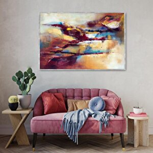 Glimpse Yağlı Boya Dokulu Tablo Gümüş Çerçeve 50x70 cm