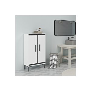 Ni̇tradh Medi̇um Banyo Dolabi Ve Çok Amaçli Dolap Beyaz Royalmermer Beyaz