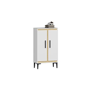 Ni̇tradh Medi̇um Banyo Dolabi Ve Çok Amaçli Dolap Beyaz Safi̇rmeşe Meşe