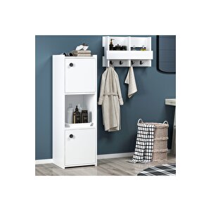 Teodh Banyo Dolabi Beyaz Beyaz