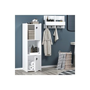 Teodh Banyo Dolabi Beyaz Beyaz