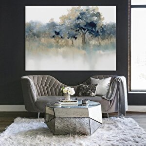 Watercolor Tree Yağlı Boya Dokulu Tablo Çerçevesiz 90x120 cm