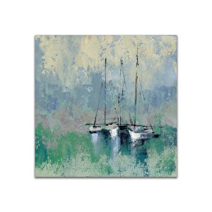 Windjammer Yağlı Boya Dokulu Tablo Çerçevesiz 120x120 cm