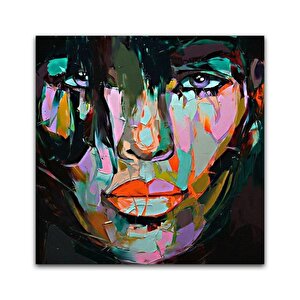 Face Yağlı Boya Dokulu Tablo Çerçevesiz 50x50 cm