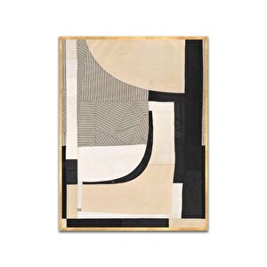 Pola Yağlı Boya Dokulu Tablo Gold Çerçeve 100x150 cm