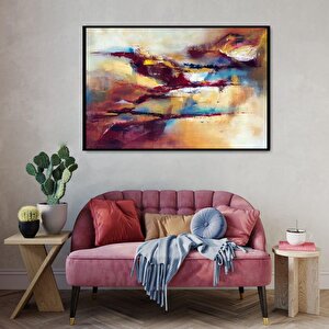 Glimpse Yağlı Boya Dokulu Tablo Siyah Çerçeve 100x150 cm
