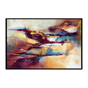 Glimpse Yağlı Boya Dokulu Tablo Siyah Çerçeve 100x150 cm