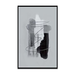 Grigio Yağlı Boya Dokulu Tablo Siyah Çerçeve 90x120 cm