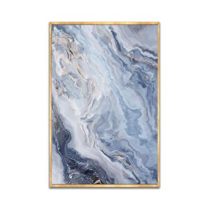 Magulo İkili Set Yağlı Boya Dokulu Tablo Gold Çerçeve 60x90 cm