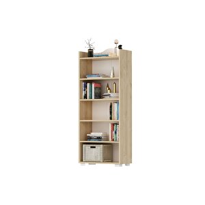 Wisedh 6 Raflı Kitaplık Safirmeşe