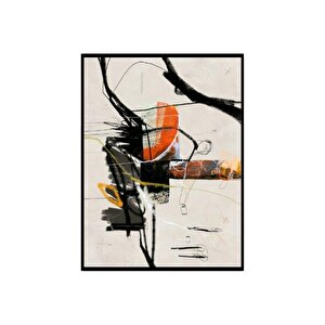 Bebas Yağlı Boya Dokulu Tablo Siyah Çerçeve 75x100 cm