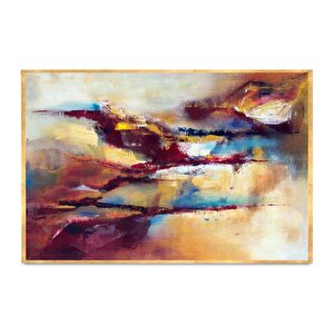 Glimpse Yağlı Boya Dokulu Tablo Gold Çerçeve 100x150 cm