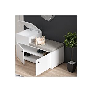Elegantdh Mi̇nderli̇ Ayakkabilik Beyaz Beyaz
