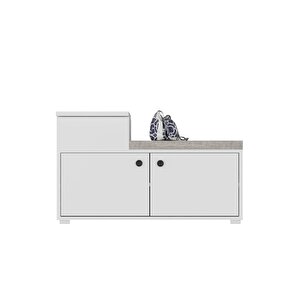 Elegantdh Mi̇nderli̇ Ayakkabilik Beyaz