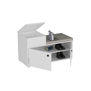 Elegantdh Mi̇nderli̇ Ayakkabilik Beyaz