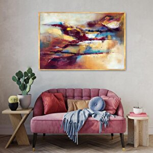 Glimpse Yağlı Boya Dokulu Tablo Gold Çerçeve 75x100 cm