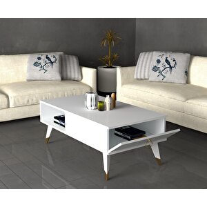Deluxdh Orta Sehpa Beyaz Meşe