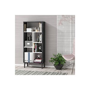 Collegedh Kitaplık Royalmermer Beyaz Siyah