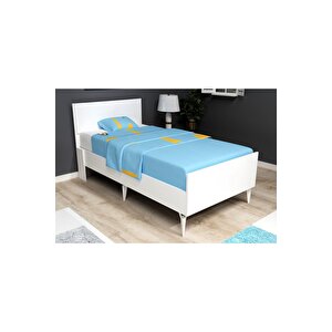 Ni̇rvanadh Tek Ki̇şi̇li̇k Yatak Beyaz-beyaz Beyaz