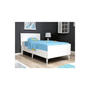 Ni̇rvanadh Tek Ki̇şi̇li̇k Yatak Beyaz-beyaz Beyaz