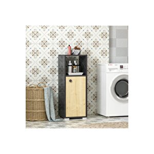 Ahudh Banyo Dolabi Ve Çok Amaçli Dolap Royalmermer Safi̇rmeşe Antrasit