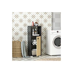 Ahudh Banyo Dolabi Ve Çok Amaçli Dolap Royalmermer Safi̇rmeşe Antrasit
