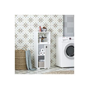 Ahudh Banyo Dolabi Ve Çok Amaçli Dolap Beyaz Beyaz