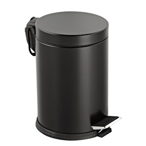Mutfak Banyo Pedallı Paslanmaz Metal Çöp Kovası 12 Lt Siyah 815s