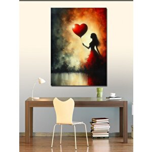 Kanvas Tablo Ateşli Aşk Silüeti 70x100 cm