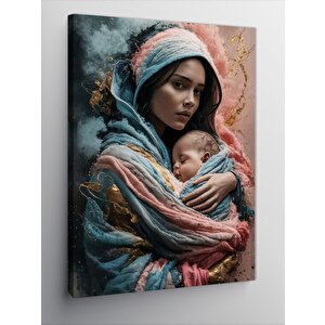 Kanvas Tablo Anne Ve Çocuğu 100x140 cm