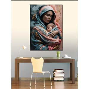 Kanvas Tablo Anne Ve Çocuğu 100x140 cm