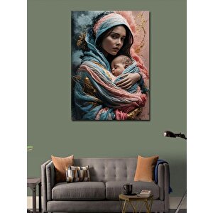 Kanvas Tablo Anne Ve Çocuğu 100x140 cm