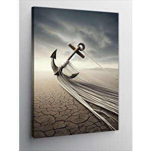 Kanvas Tablo Kurumuş Dünya Ve Çapa 50x70 cm