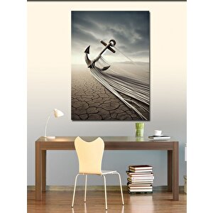 Kanvas Tablo Kurumuş Dünya Ve Çapa 50x70 cm