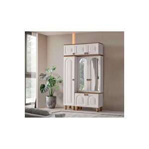 Ücretsiz Montaj-%100 Mdf-aytaşı-bohem Sümbül Aynalı Portmanto