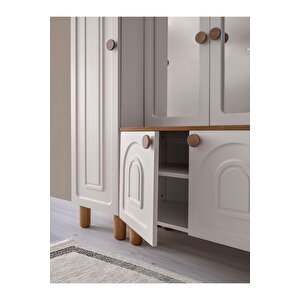 Ücretsiz Montaj-%100 Mdf-aytaşı-bohem Sümbül Aynalı Portmanto