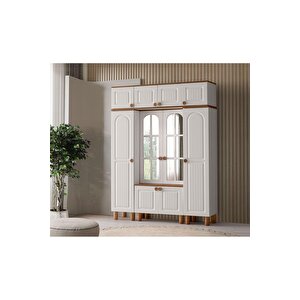 Ücretsiz Montaj-%100 Mdf-aytaşı-bohem Begonya Aynalı Portmanto