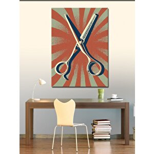 Kanvas Tablo Makas Sanatı 100x140 cm