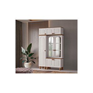 Ücretsiz Montaj-%100 Mdf-aytaşı-bohem Papatya Aynalı Portmanto
