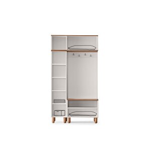 Ücretsiz Montaj-%100 Mdf-aytaşı-bohem Papatya Aynalı Portmanto