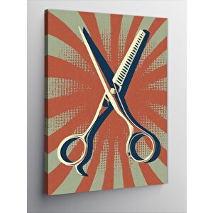 Kanvas Tablo Makas Sanatı 50x70 cm